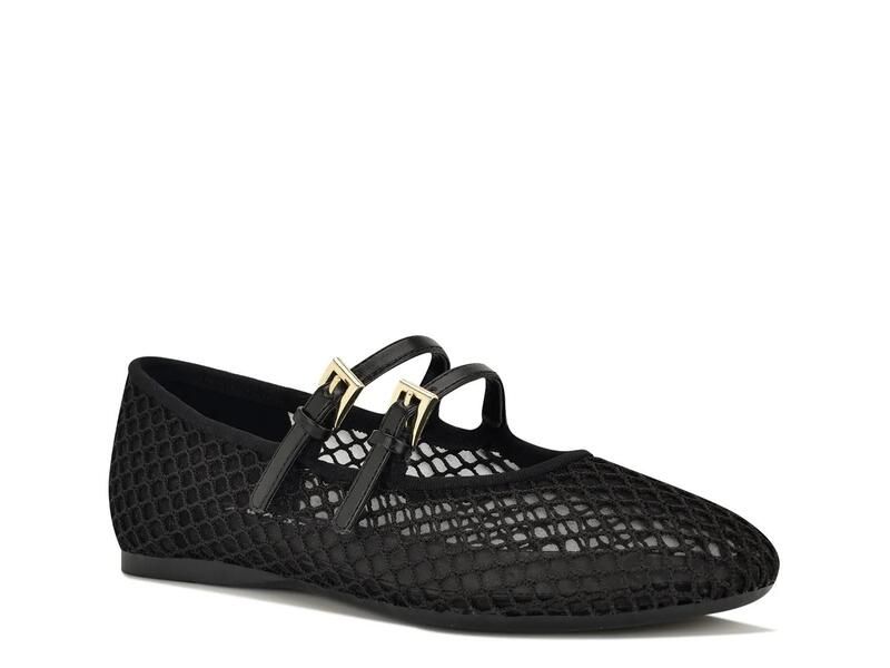 ナインウェスト レディース シューズ パンプス Nine WestKeira Mary Jane Flat Black ブラック