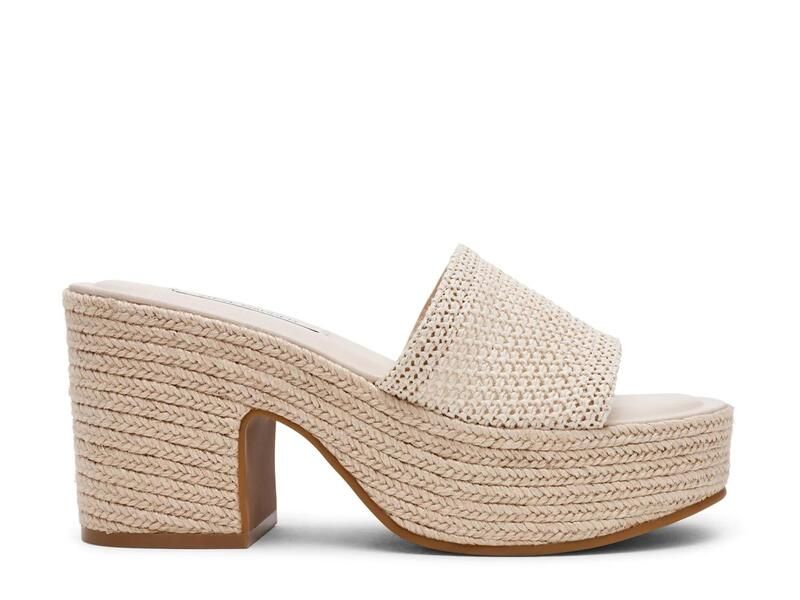 スティーブ マデン レディース シューズ サンダル プラットフォーム Steve MaddenTrippy Espadrille Platform Sandal Natural Beige ベージュ