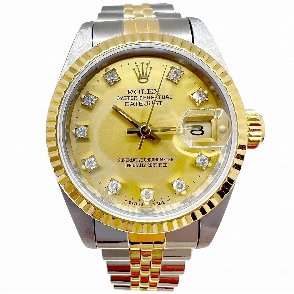 ROLEX ロレックス デイトジャスト 10Pダイヤ SS K18YG 69173 L番
