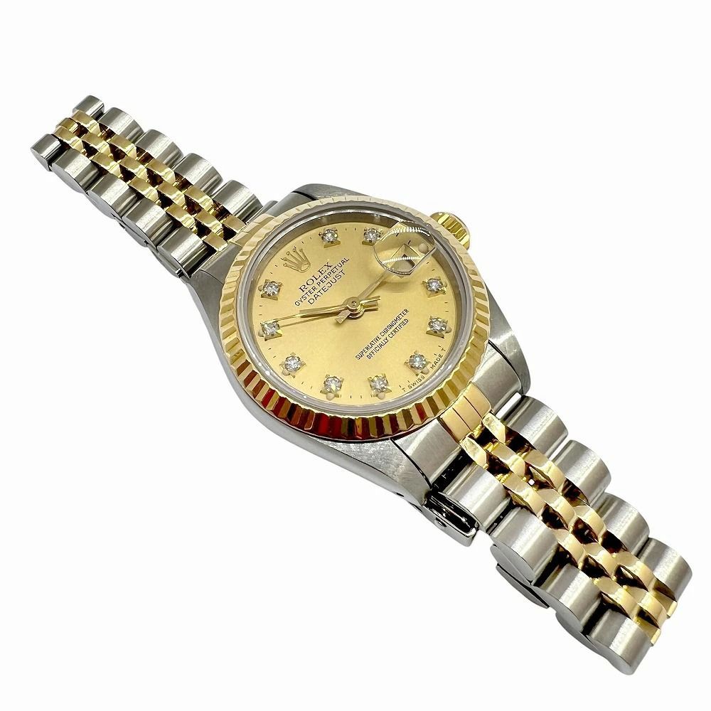 ROLEX ロレックス デイトジャスト 10Pダイヤ SS K18YG 69173 L番