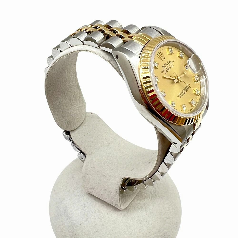 ROLEX ロレックス デイトジャスト 10Pダイヤ SS K18YG 69173 L番