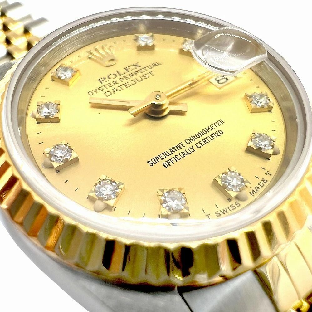 ROLEX ロレックス デイトジャスト 10Pダイヤ SS K18YG 69173 L番