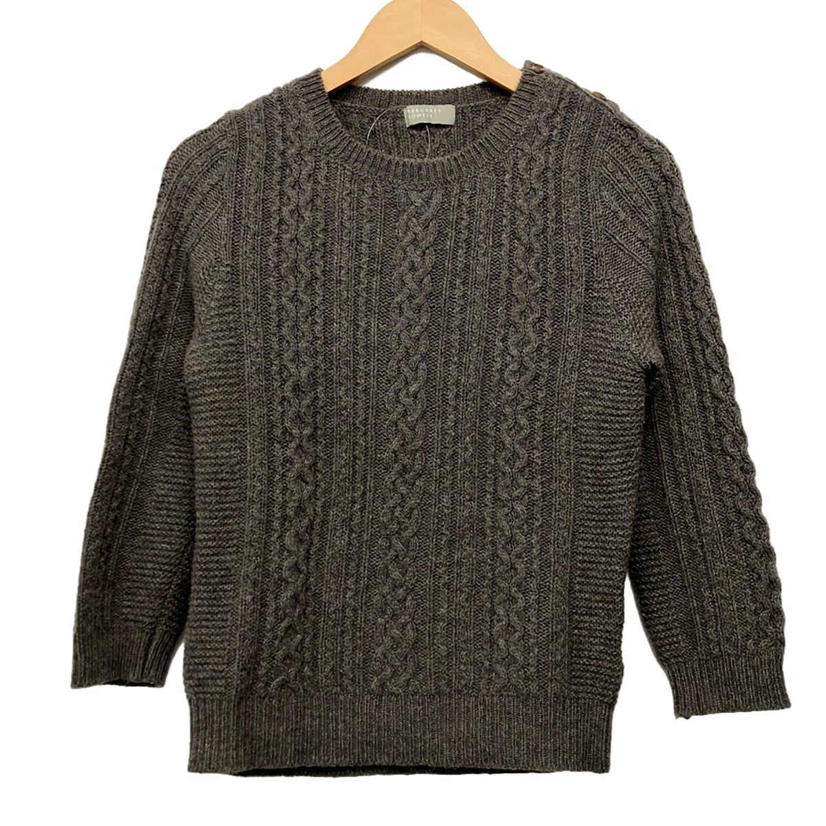 MargaretHowell(マーガレットハウエル) 長袖セーター サイズ2 M レディース - グレーベージュ クルーネック