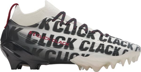 アンダーアーマー メンズ シューズ スニーカー Under Armour Spotlight Pro Click Clack Football Cleats GrayWhiteBlack ホワイト