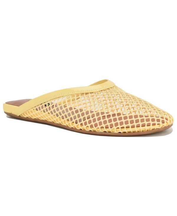 ナインウェスト レディース シューズ スリッポン・ローファー メッシュ Nine West Womens Daniela Mesh Round Toe SlipOn Mules Yellow イエロー