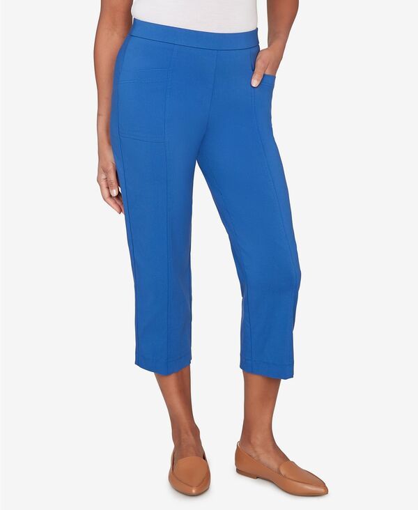 アルフレッド ダナー レディース ボトムス カジュアルパンツ プチ キャップ Alfredunner Petite The Royal Treatment Relaxed Flat Front Patch Pocket Capri Pants Royal Bl