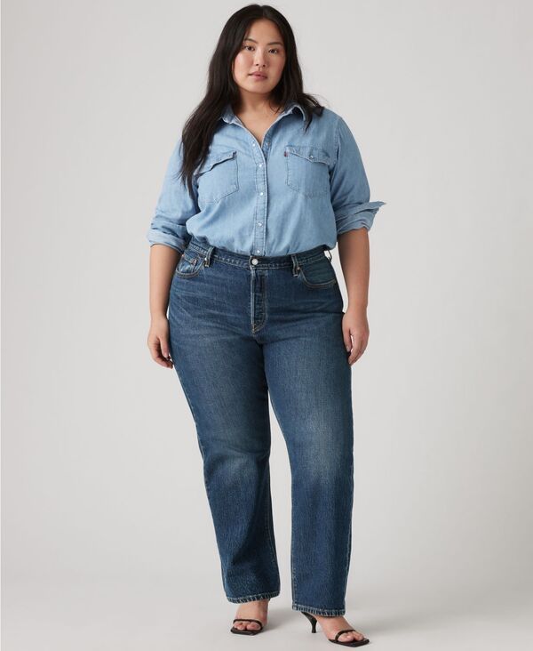 リーバイス レディース ボトムス デニムパンツ ジーンズ Levis Womens 501 OriginalFit StraightLeg Jeans Believe Not Plus