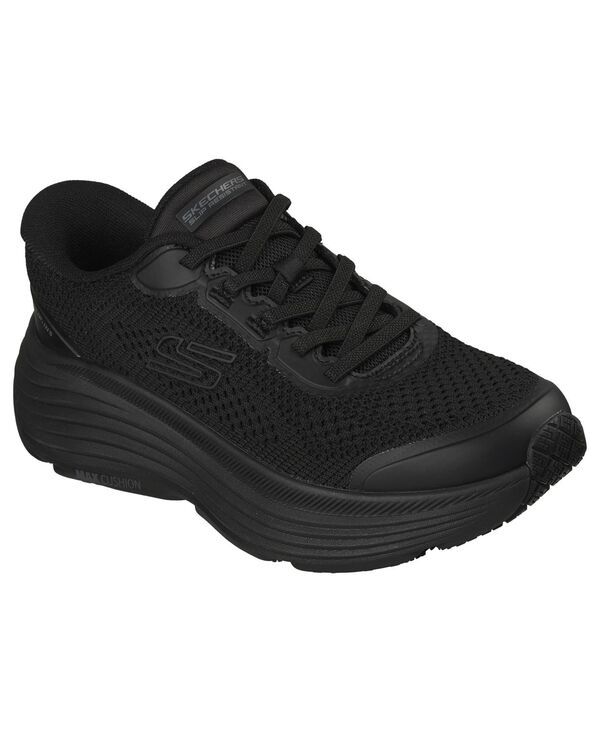 スケッチャーズ レディース シューズ スニーカー Skechers Womens Work SlipResistant Max Cushioning Endeavour Serlah Casual Sneakers from Finish Line Black