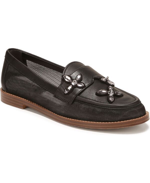 フランコサルト レディース シューズ スリッポン・ローファー Franco Sarto Womenstellan 3 Almond Toe Loafers Black MeshLeather ブラック