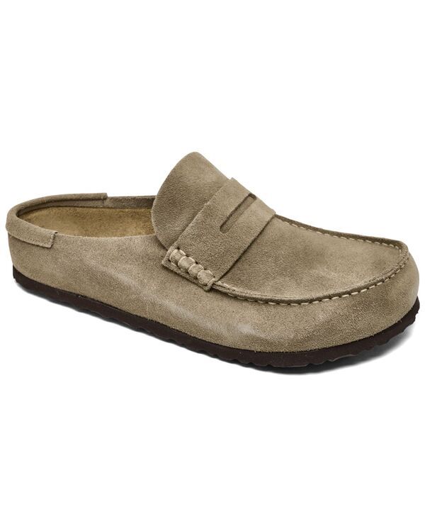 ビルケンシュトック メンズ シューズ スニーカー スエード Birkenstock Mens Naples Wrapped Suede Casual Clogs from Finish Line Taupe トープ