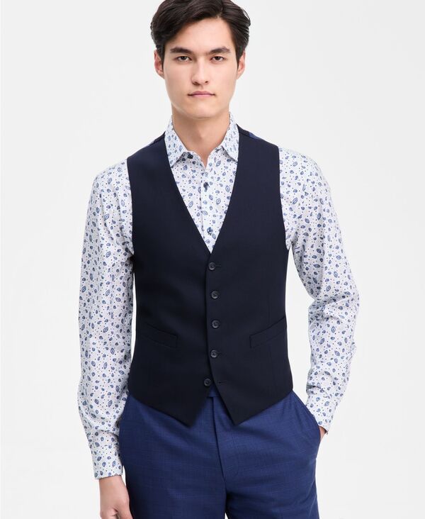 ケネスコール メンズ トップス ベスト Kenneth Cole Reaction MenslimFitechniCole Suit Separate Vest NAVY ネイビー 13,244円