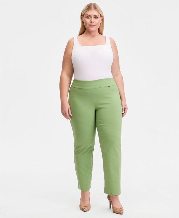 アイエヌシー インターナショナル コンセプト レディース ボトムス カジュアルパンツ INC International Concepts Womens TummyControl PullOn StraightLeg Pantsweet Pea