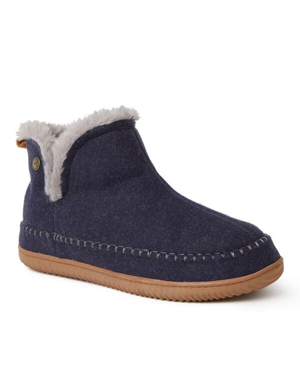 ディアフォームズ メンズ シューズ ブーツ・レインブーツ Dearfoams Mens Brixenergy Return Bootie Slipper Navy heather ヘザー
