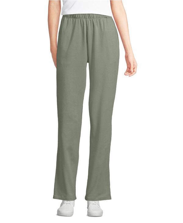 ランズエンド レディース ボトムス カジュアルパンツ ニット Lands End Womensport Knit High Rise Pantsage セージ