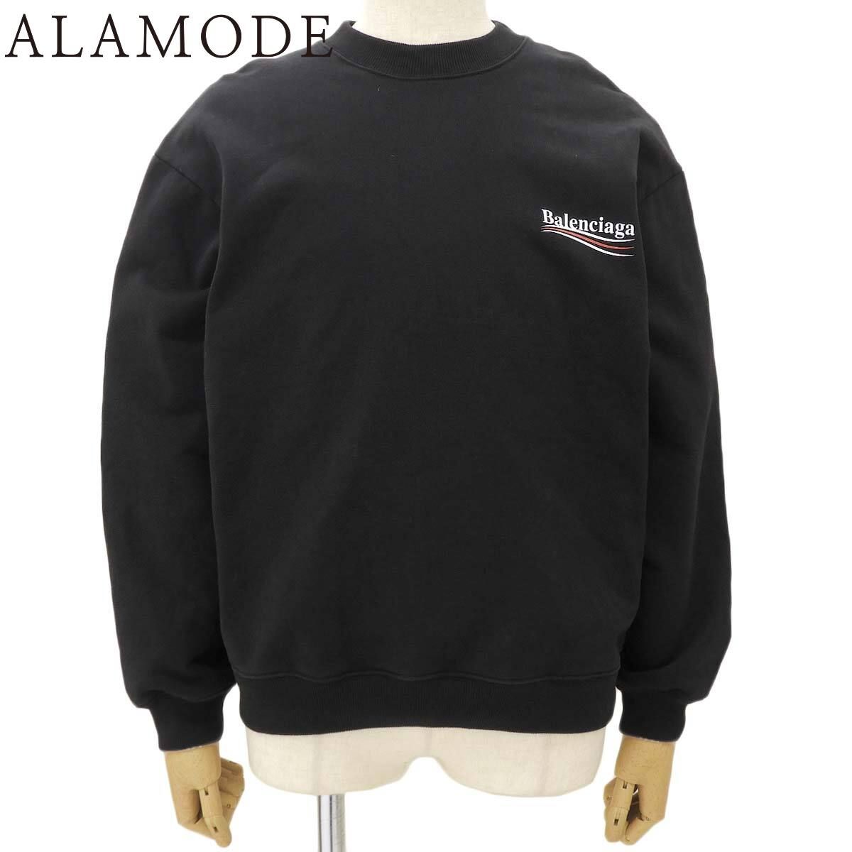 BALENCIAGA(バレンシアガ) ロゴスウェット スウェット/パーカー 2019年 アパレル ファッション 衣類 M コットン ブラック黒 556147 メンズ 40802191253【中古】【アラモード】