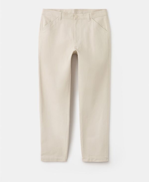 マンゴ メンズ ボトムス カジュアルパンツ コットン MANGO Mens RegularFit Cotton Pantsand サンド