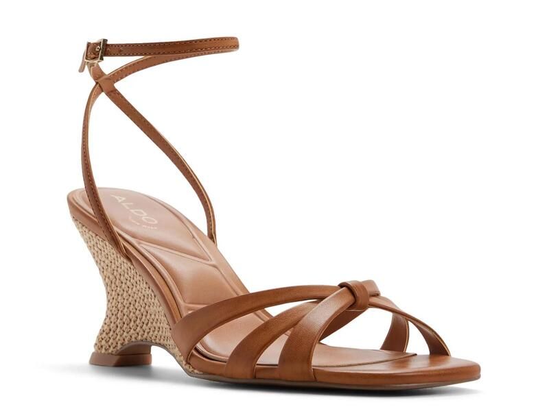 アルド レディース シューズ サンダル Aldo Ermanna Wedge Sandal Cognac
