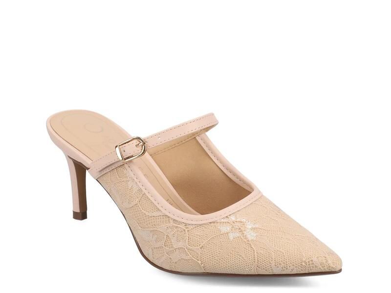 ジャーニー レディース シューズ サンダル Journee Tiffee Mule Bone White Lace ホワイト