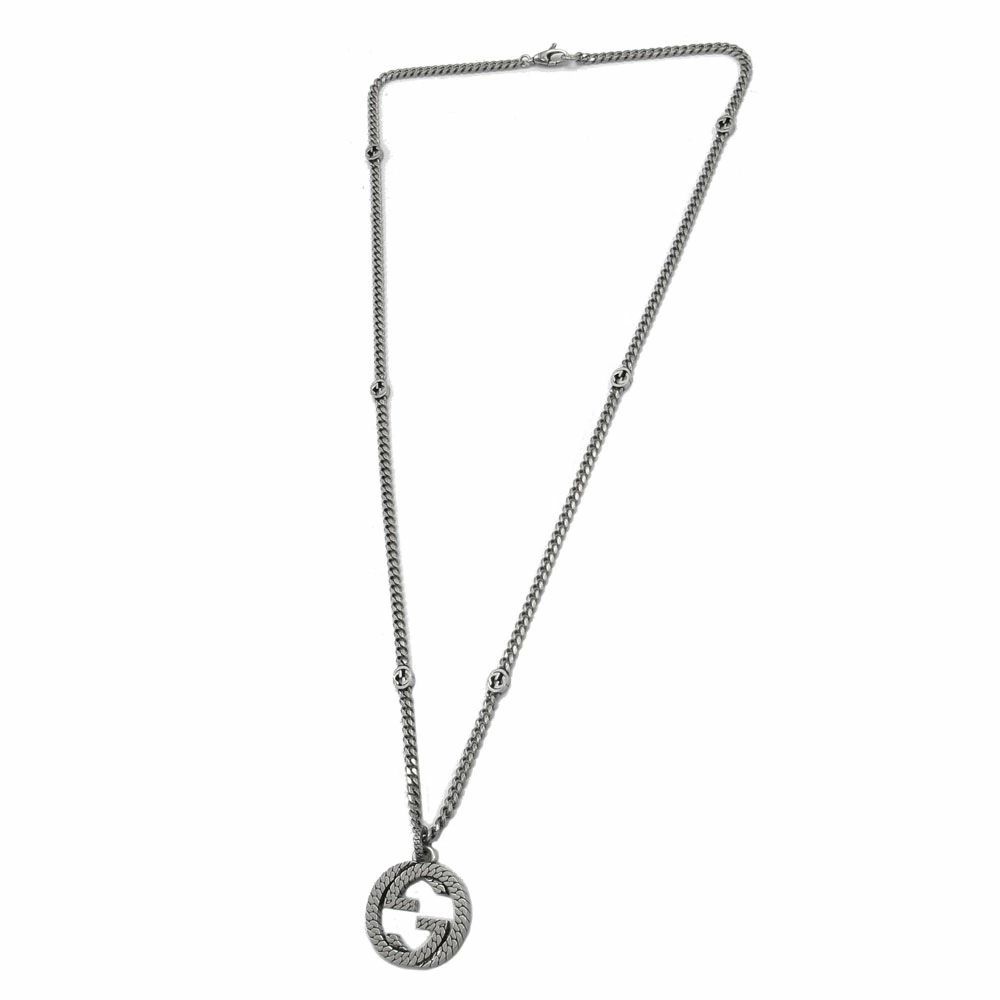 【新品】グッチ ネックレス アクセサリー GUCCI Ag925 シルバー ロゴ インターロッキング G ネックレス 678651 J8400 728 (シルバー系) アウトレット レディース 送料無料
