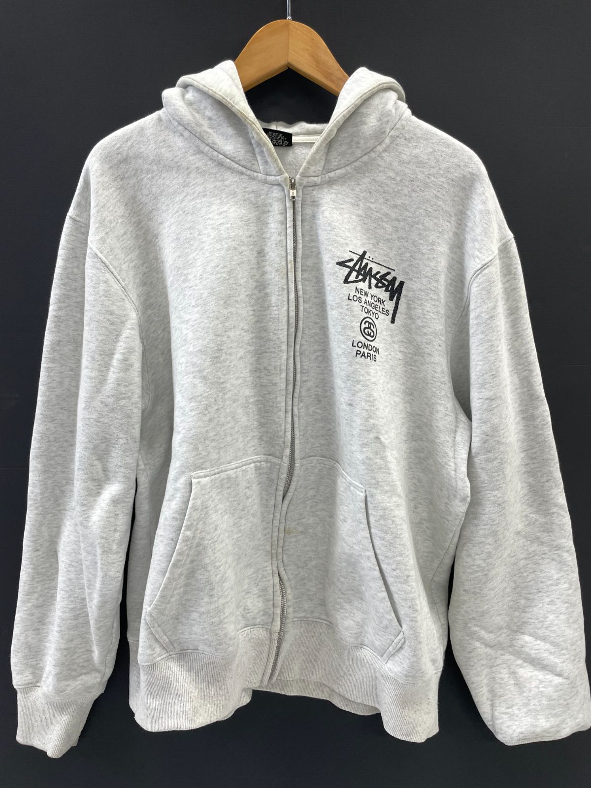 Stussy WORLD TOUR ワールドツアー ジップアップ パーカー 【M126