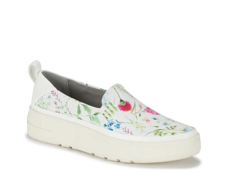 ベアトラップス レディース シューズ スリッポン・ローファー プラットフォーム Baretraps Nevin Platform SlipOn WhiteMulticolor Floral Print ホワイト