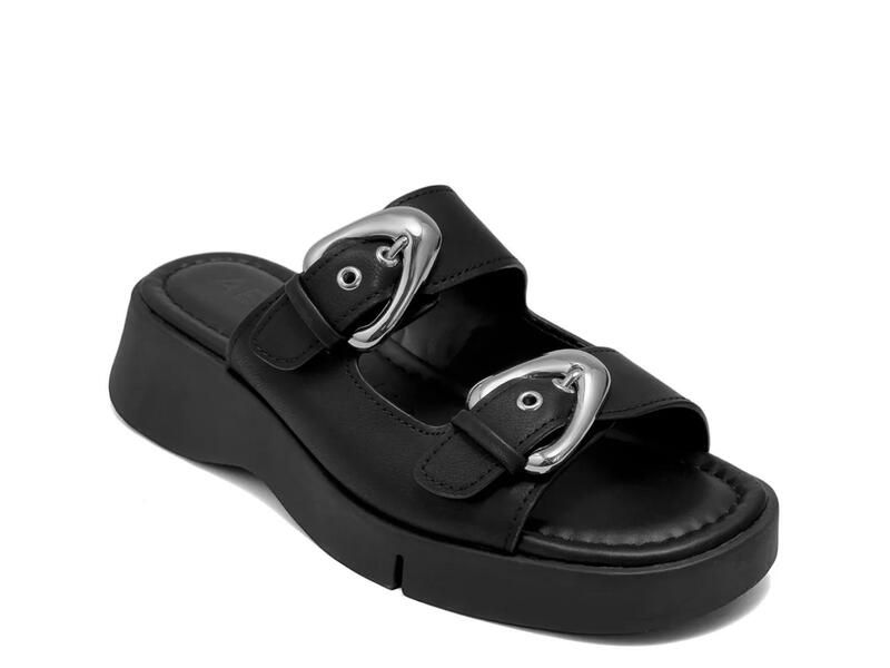 エアロソールズ レディース シューズ サンダル Aerosoles Faith Wedge Sandal Black ブラック