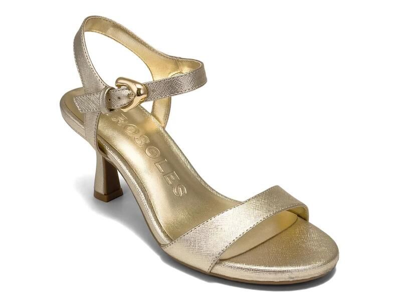 エアロソールズ レディース シューズ サンダル Aerosoles Divia Sandal Gold Metallic ゴールド