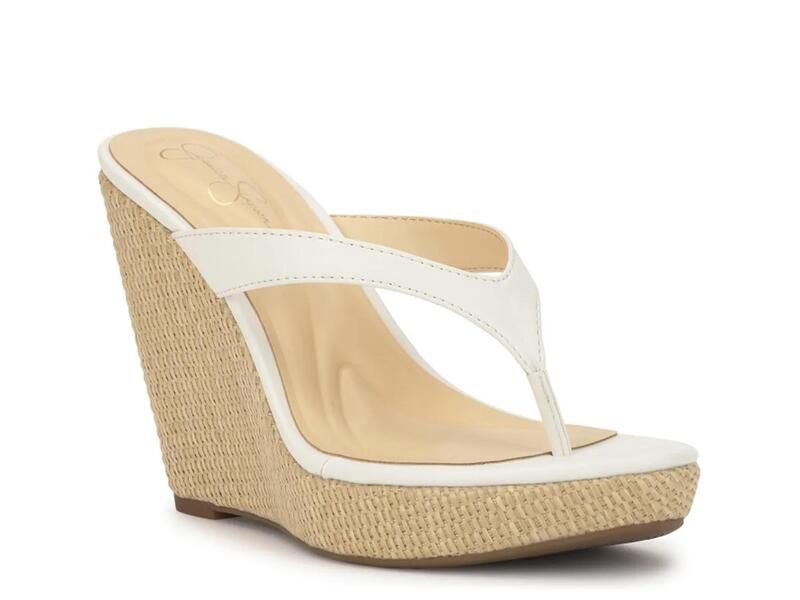 ジェシカシンプソン レディース シューズ サンダル Jessica Simpson Jyseta Wedge Sandal Off White オフホワイト