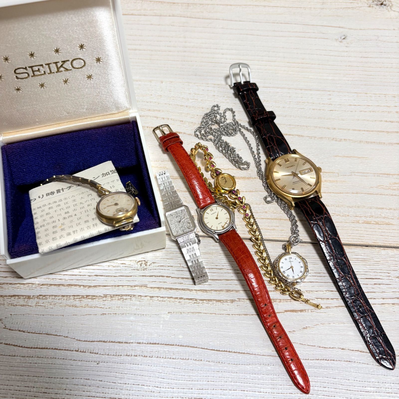 SEIKO 腕時計 6本 まとめ売り クォーツ 自動巻き1本 - メルカリ
