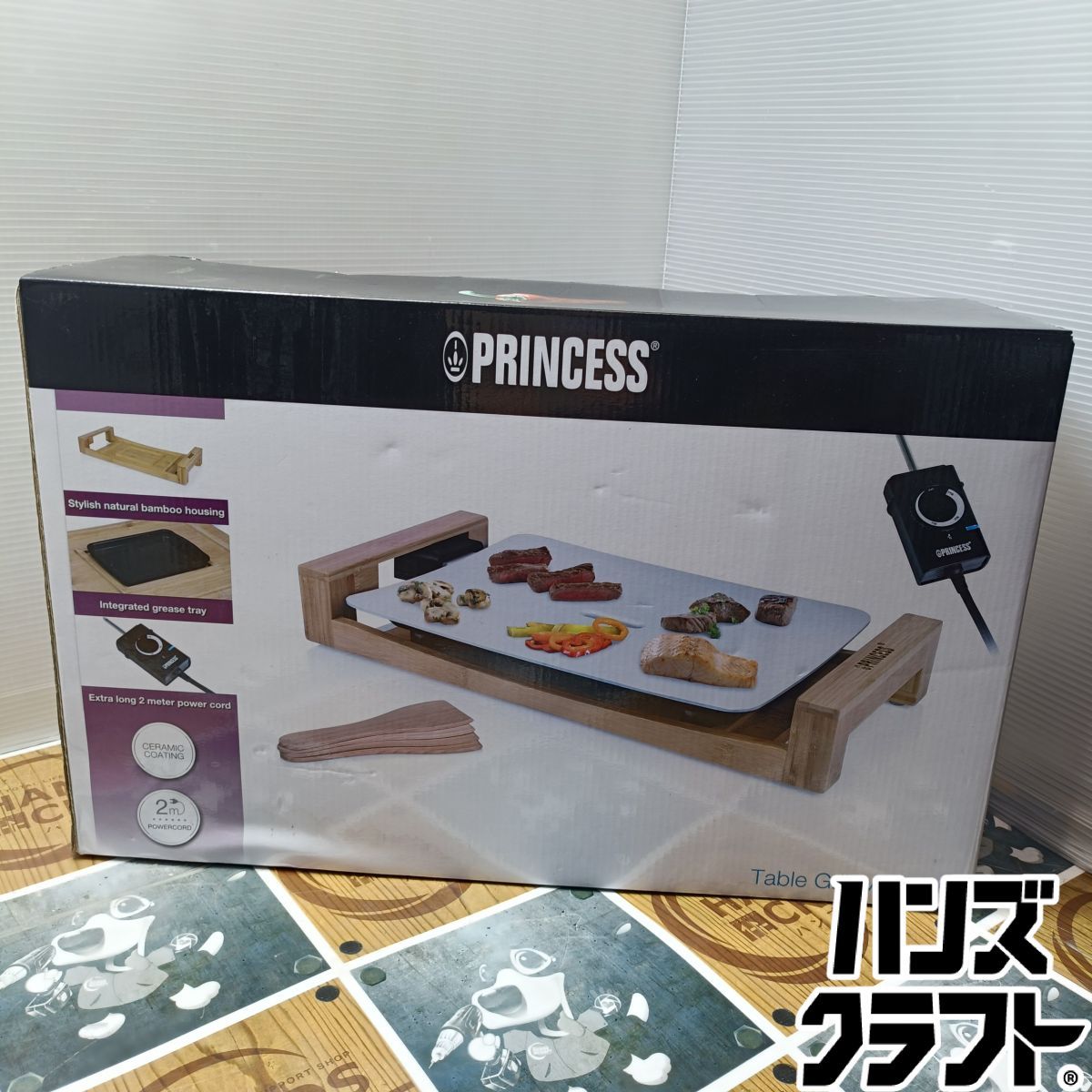 ◆【未使用品】プリンセス　PRINCESS　テーブルグリルミニピュア　ホットプレート　Table Grill Mini Pure【中古】