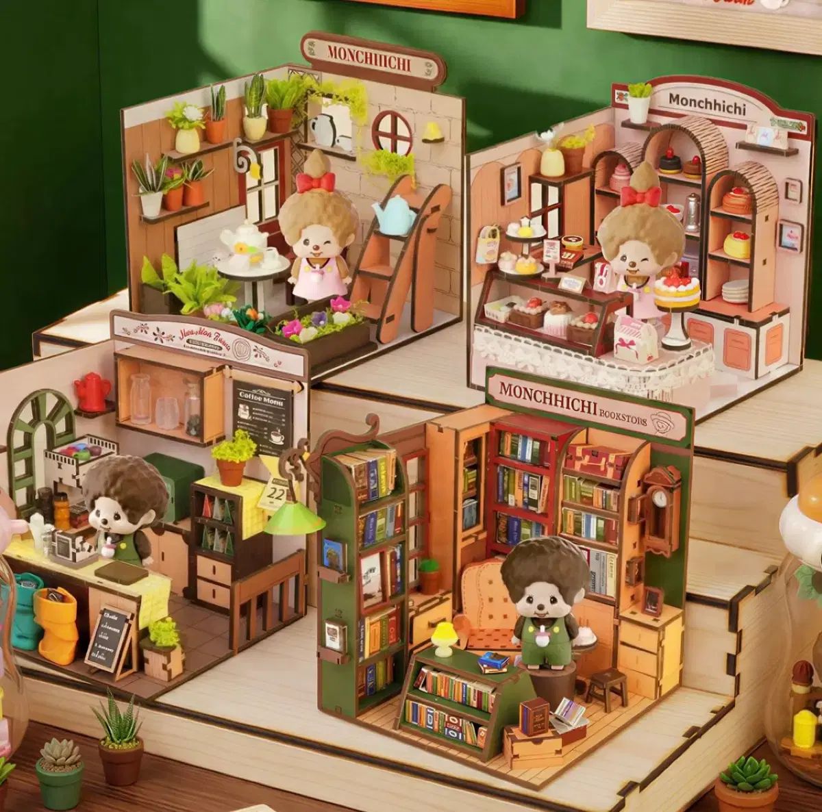 MINISO モンチッチ 花屋 フィギュア (未開封)