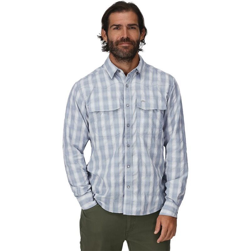 シムズ メンズ トップス シャツ Simms Big Sky Shirt Mens Bimini Blue ブルー