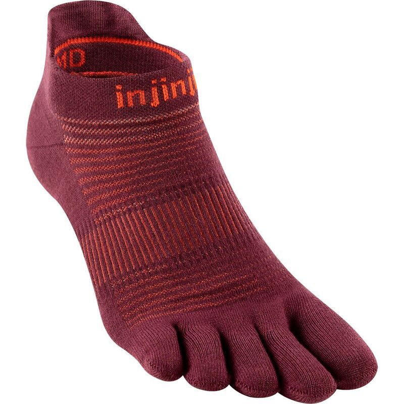 インジンジ メンズ アンダーウェア 靴下 Injinji Run Lightweight NoShow Sock Mahogany