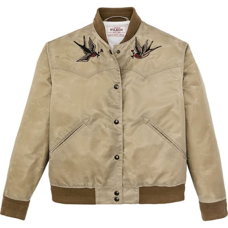 フィルソン レディース アウター ジャケット・ブルゾン サテン Filson Western Satin Jacket Womensilver Sage セージ