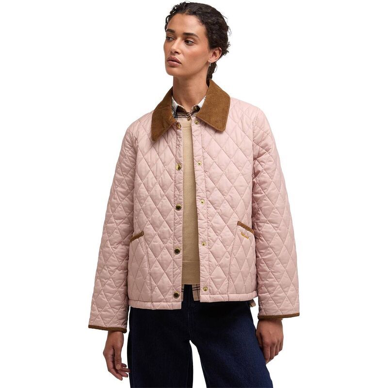 バブアー レディース アウター ジャケット・ブルゾン キルティング クロップド Barbour Icons Cropped Liddesdale Quilted Jacket Womens GardeniaDressBeige ベージュ