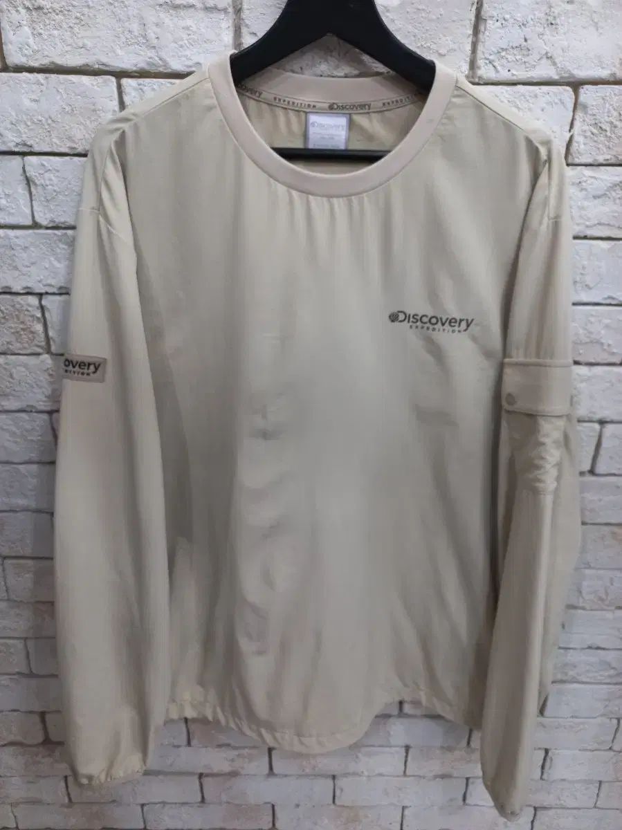 DISCOVERY エクスペディション 長袖 Tシャツ ベージュ