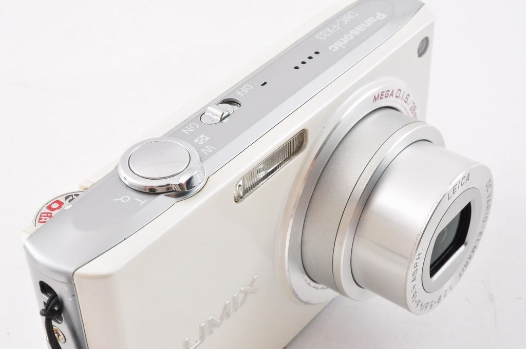 2ヶ月保証付き】Panasonic Lumix DMC-FX33 ホワイト コンデジ CCD