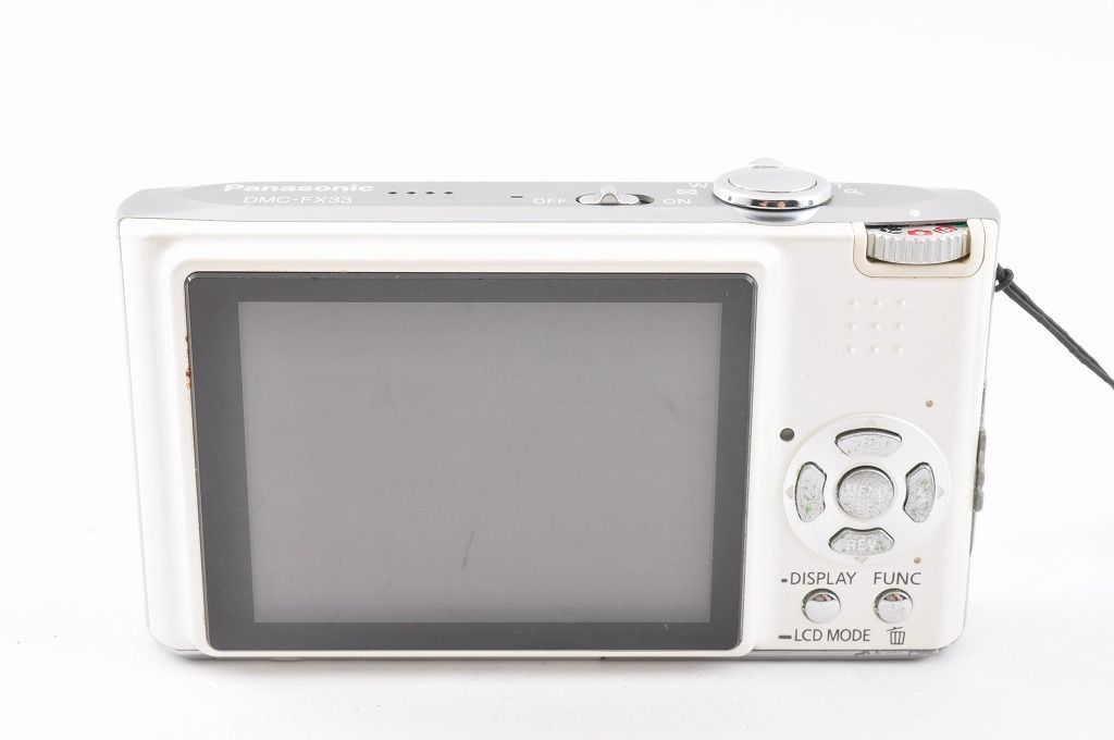 2ヶ月保証付き】Panasonic Lumix DMC-FX33 ホワイト コンデジ CCD