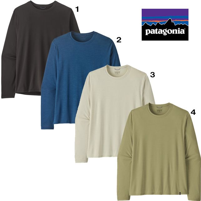 パタゴニア メンズ ロングスリーブ キャプリーン クール デイリー シャツ 45181 patagonia 無地 ロンT 吸湿発散性 防臭加工