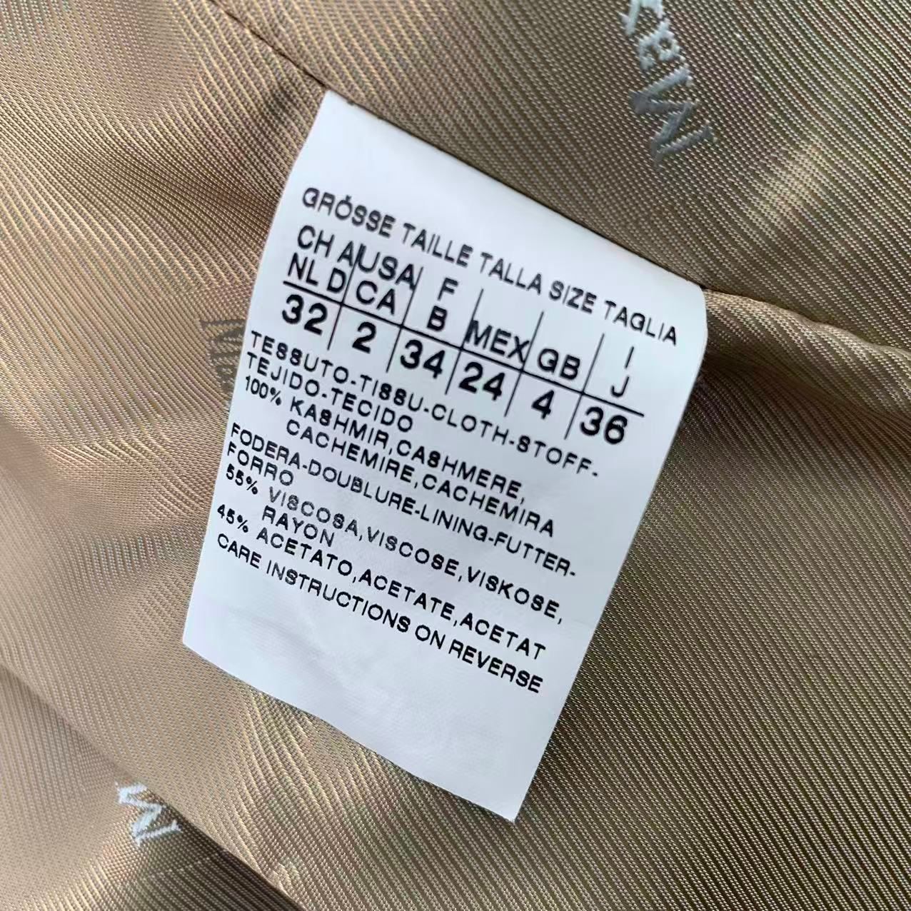 極美品 Max Mara マックスマーラ コート カシミヤ ベージュ サイズ36