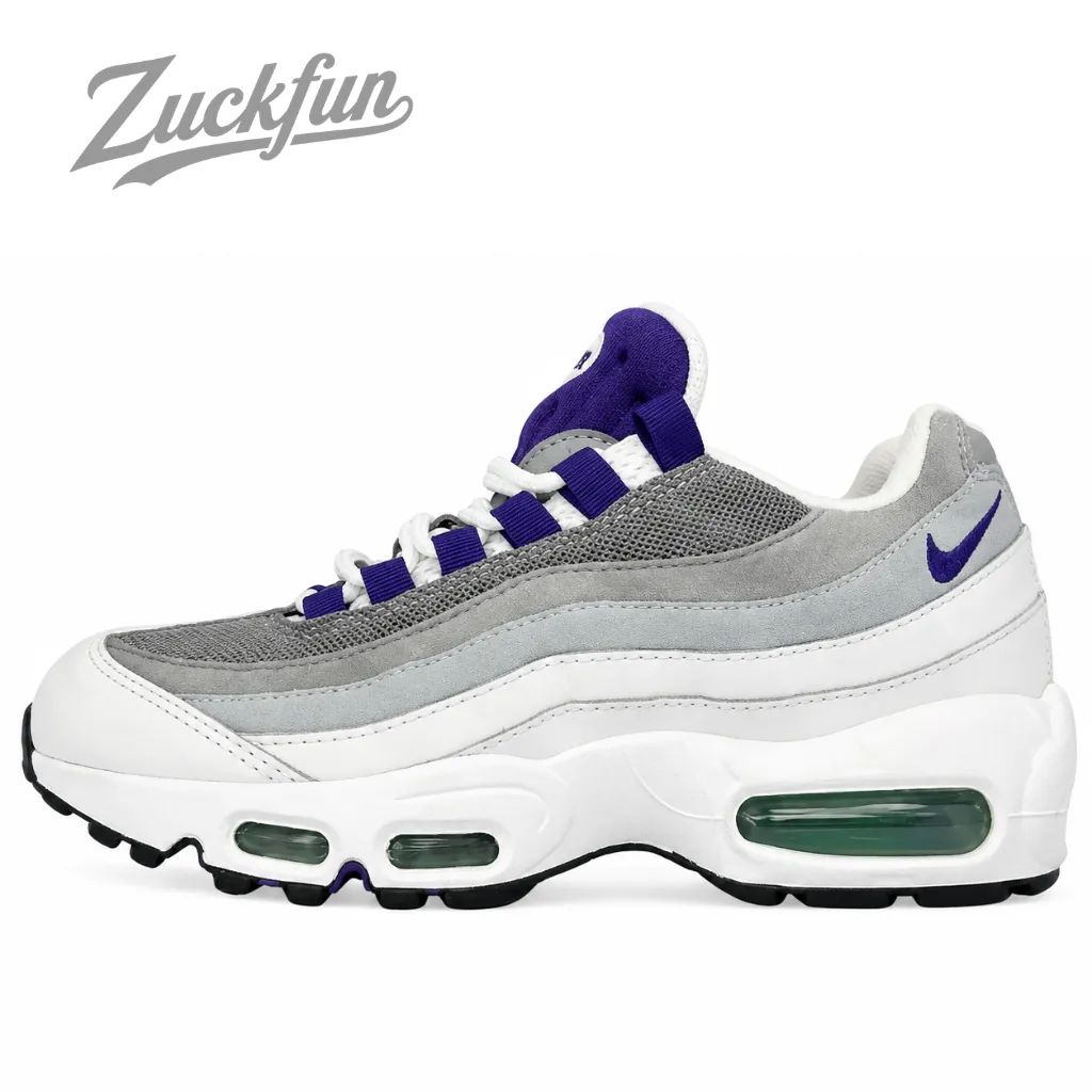 NIKE AIR MAX 95 WHITE COURT PURPLE ナイキ エア マックス 95 ホワイト コートパープル 白 グレー 23.5cm レディース スニーカー U11266