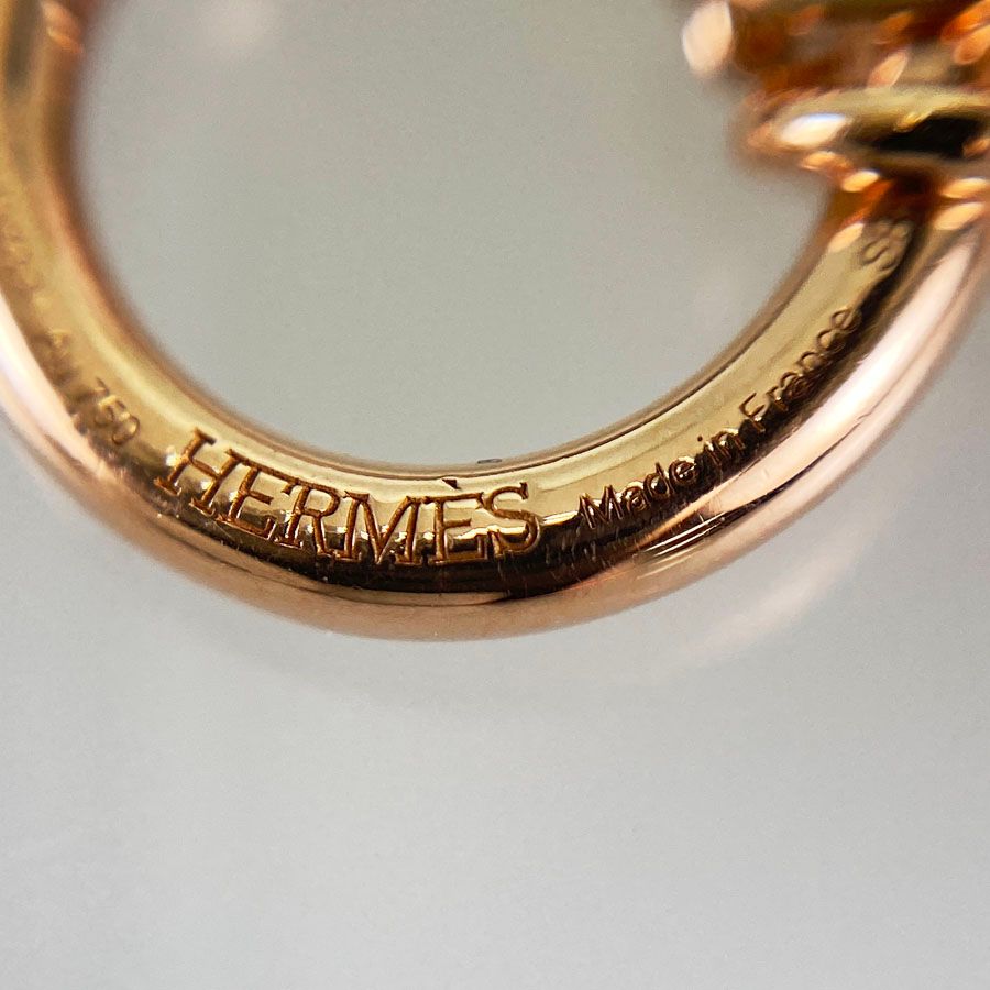 エルメス HERMES ファランドール PM K18PG ダイヤモンド ネックレス