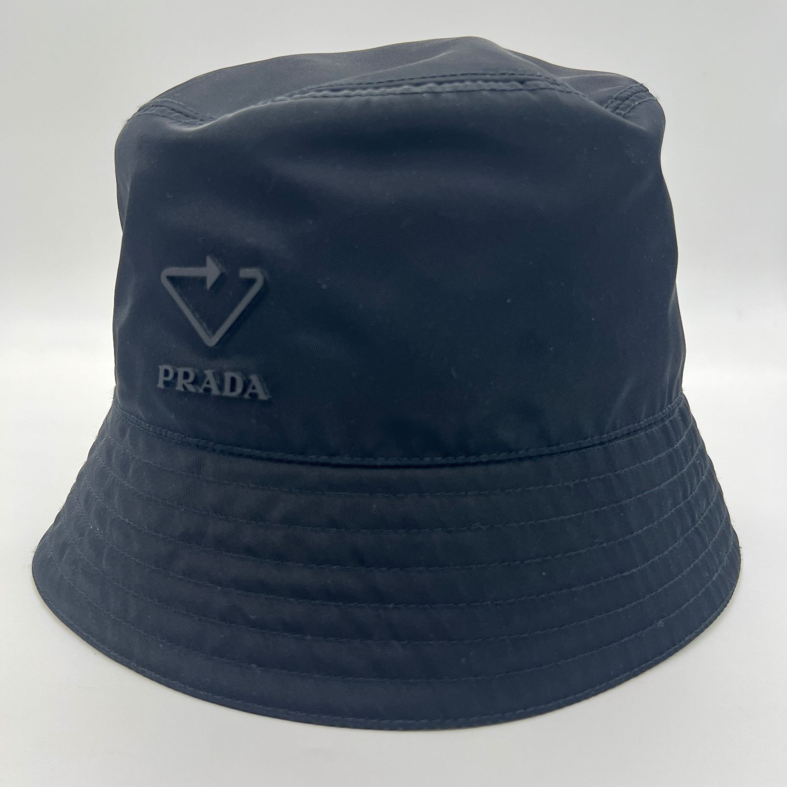 PRADA　プラダ　Re Nylon　リナイロン　バケットハット　ブラック　Lサイズ