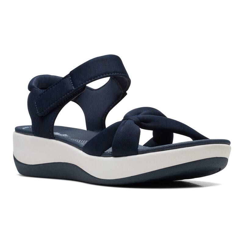 クラークス レディース シューズ サンダル Clarks Cloudsteppers Arla Shore Womensandals Navy ネイビー