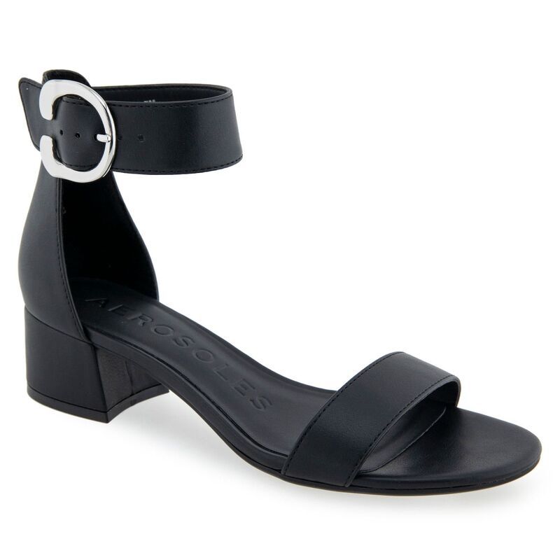 エアロソールズ レディース シューズ パンプス サンダル ヒール Aerosoles Carewomens Block Heeled Sandals Black Patent ブラック