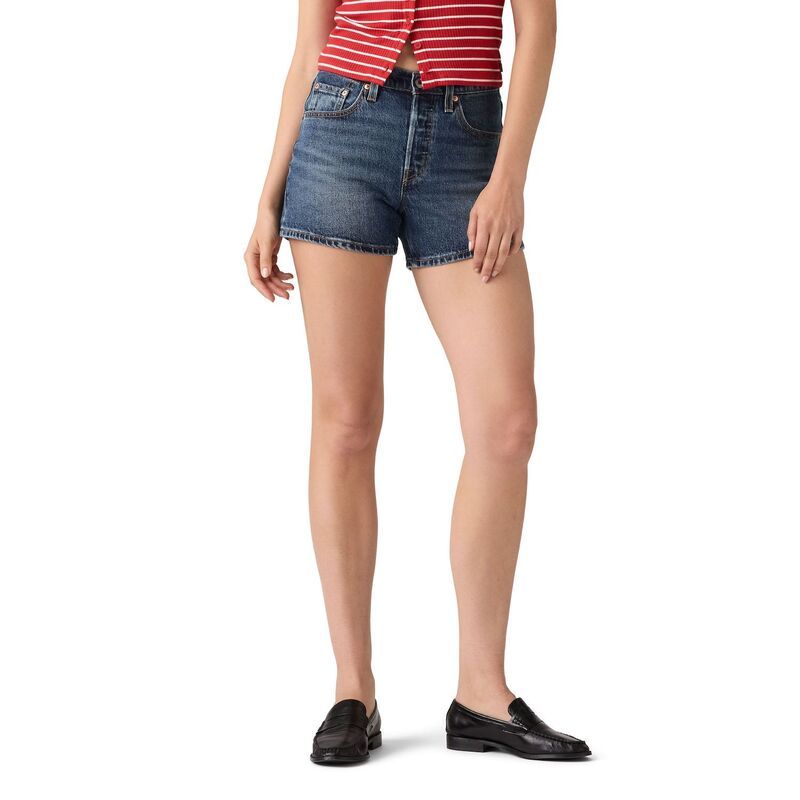 リーバイス レディース ボトムス ハーフパンツ・ショーツ ショートパンツ デニム Womens Levis 501 Curve Denim Shorts Believe Not デニム