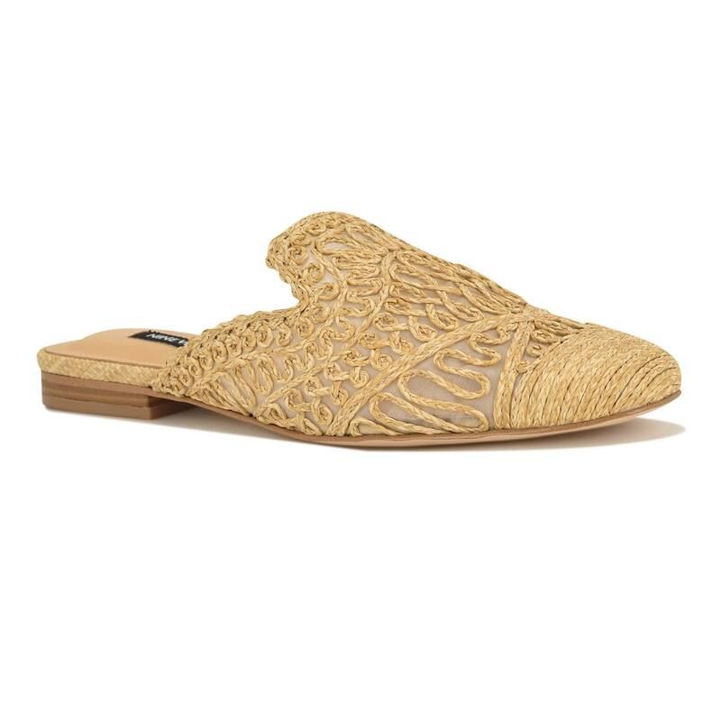 ナインウェスト レディース シューズ サンダル Nine West Camella Womens Casual SlipOn Mules Light Natural