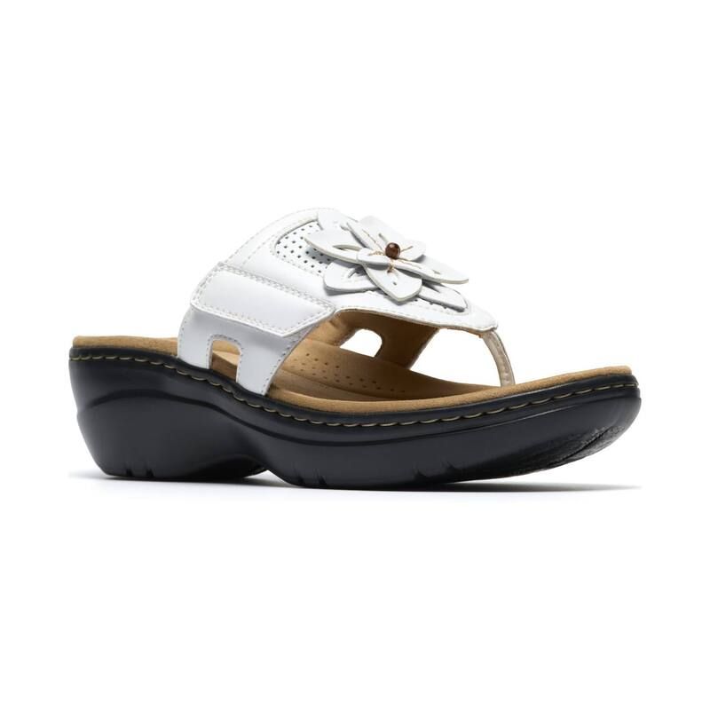クラークス レディース シューズ サンダル Clarks Merliah2 Kyla Womens Wedge Sandals White ホワイト