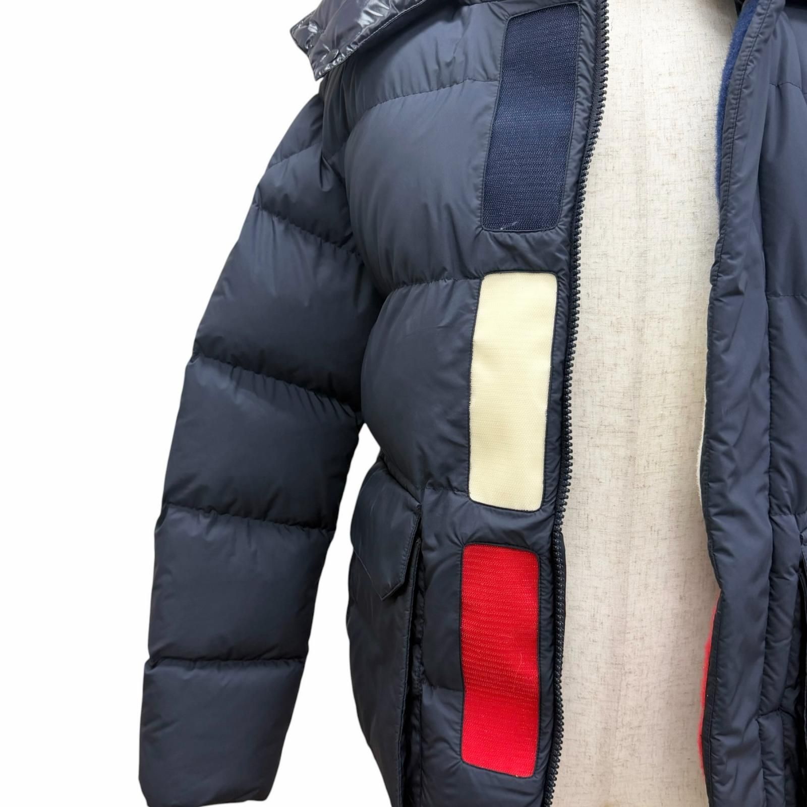 極美品□MONCLER モンクレール GLACIER GIUBBOTTO ロゴワッペン WZIP