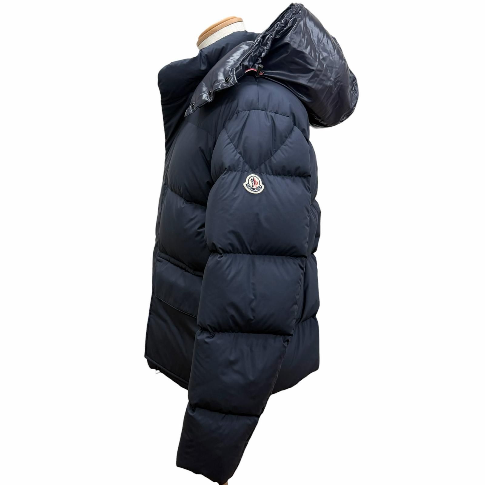 極美品□MONCLER モンクレール GLACIER GIUBBOTTO ロゴワッペン WZIP